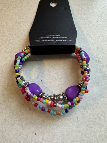 Paparazzi-Jewelry, Confidently Crafty - Purple, Pink-Bracelets