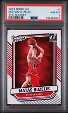 2024 PANINI DONRUSS THE ROOKIES #1 MATAS BUZELIS PSA 8