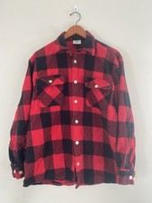 Rothco Flannel Shirt Mens XL Red/Black Buffalo Plaid Heavyweight Long Sleeve