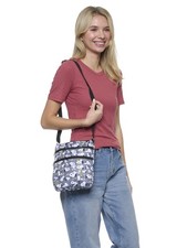 Women's Snoopy Passport Bag Travel Crossbody Purse Woodstock Passport Bag Gray