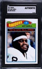 1977 Topps #270 Art Shell HOF Factory Blank Back Proof Very Hi-Grade  Fresh SGC 