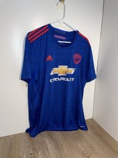 MANCHESTER UNITED 2016 2017 AWAY FOOTBALL SHIRT SOCCER JERSEY ADIDAS XL