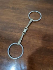 Albacon French Link Loose Ring Snaffle Bit 6 Inch Copper Enhanced German Silver