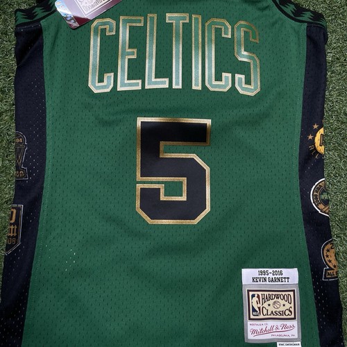 Celtics Jersey Small NEW Kevin Garnett #5 Boston NBA Basketball Game-day Tee - Picture 4 of 11
