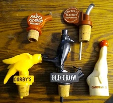 Vintage Liquor Pour Stouts - Corby's, Old Crow, Carstairs, Park & Tilford & UPC