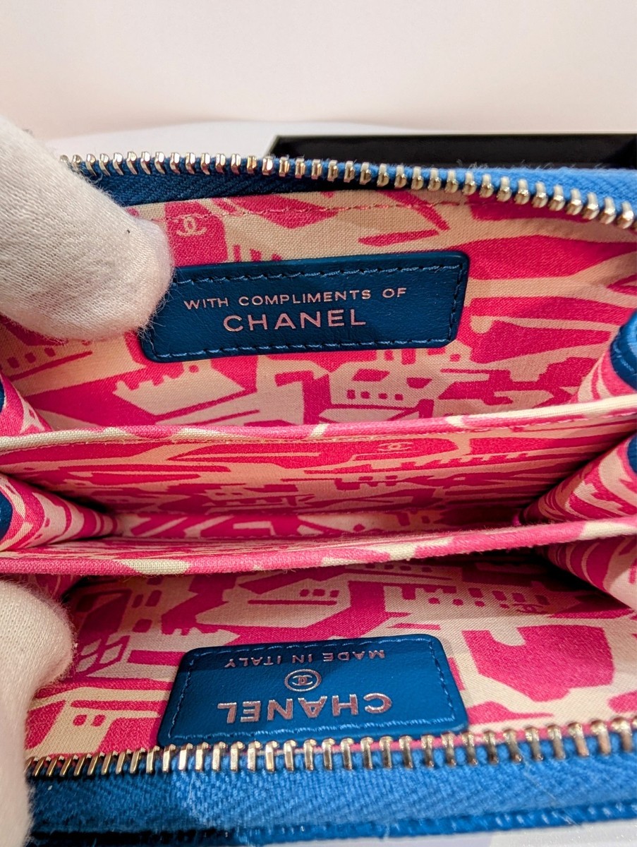 Chanel Blue Quilted Caviar Rare VIP 