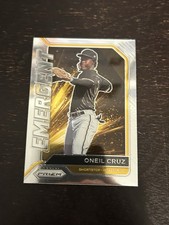 2021 Panini Prizm - Emergent Oneil Cruz #EM9 Silver Prizm (RC)