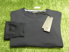 Greyson Mens Saratoga Crewneck Golf Sweater Navy Blue Small