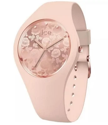 Ice-Watch ICE 019212 flower glam brushed Small Damenuhr neu Silikon nude haut K9 - Bild 1 von 2