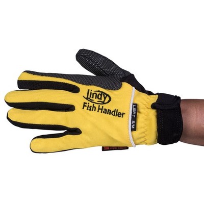 Lindy Fish Handling Glove Small/Medium, Yellow, Lefthand