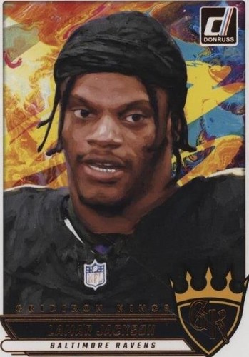 は*ル様 THE RAVENS ピック KJデザイン 2025 Donruss Gridiron Kings #GK-LJN Lamar Jackson Baltimore Ravens