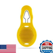 Dreamfarm Eggler 2-In-1 Egg Shell Peeler & Hardboiled Egg Slicer, Yellow