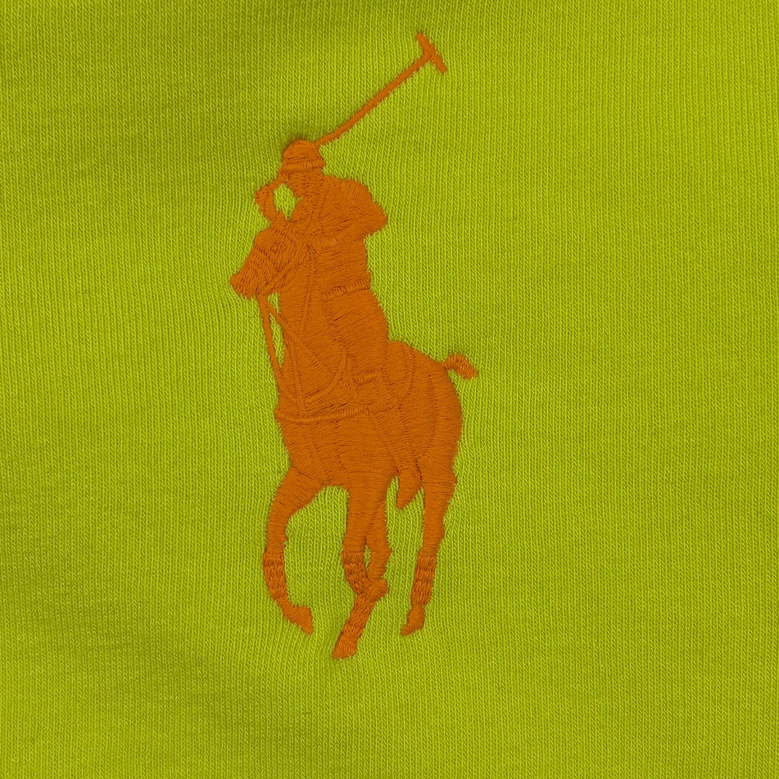Ralph Lauren donna felpa con cappuccio XL giacca zip giallo fluorescente fluorescente big pony
