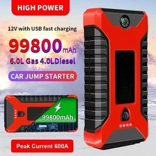 99800mAh Auto Starthilfe Jump Starter Pack 12V Booster Power Bank 4000A DE