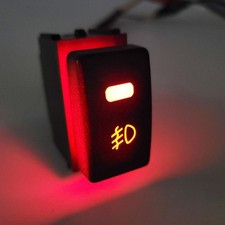 Fit 2002-2005 Civic Si Hatchback Fog Light Onoff Switch Push Button Red Led Fit 2002-2005 Civic Si Hatchback Fog Light Onoff Switch Push Button Red Led