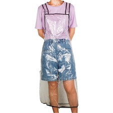 Transparente PVC Friseur Cape wasserdichte Haarfärbe Schürze Salon
