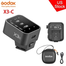 US Godox X3-C 2.4G Wireless TTL HSS Camera Flash Trigger Transmitter for Canon