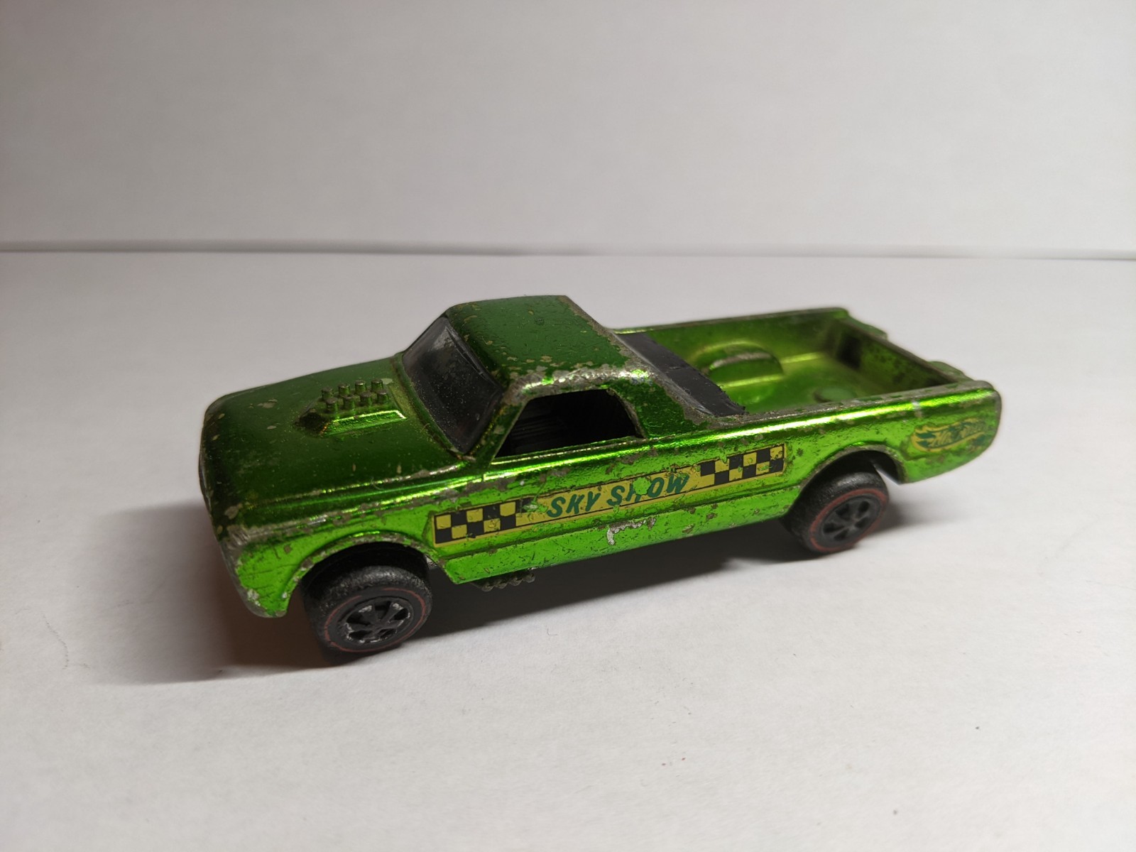HOT WHEELS REDLINE USA SKY SHOW Custom Fleetside 1968 / 1970 Pickup - Green