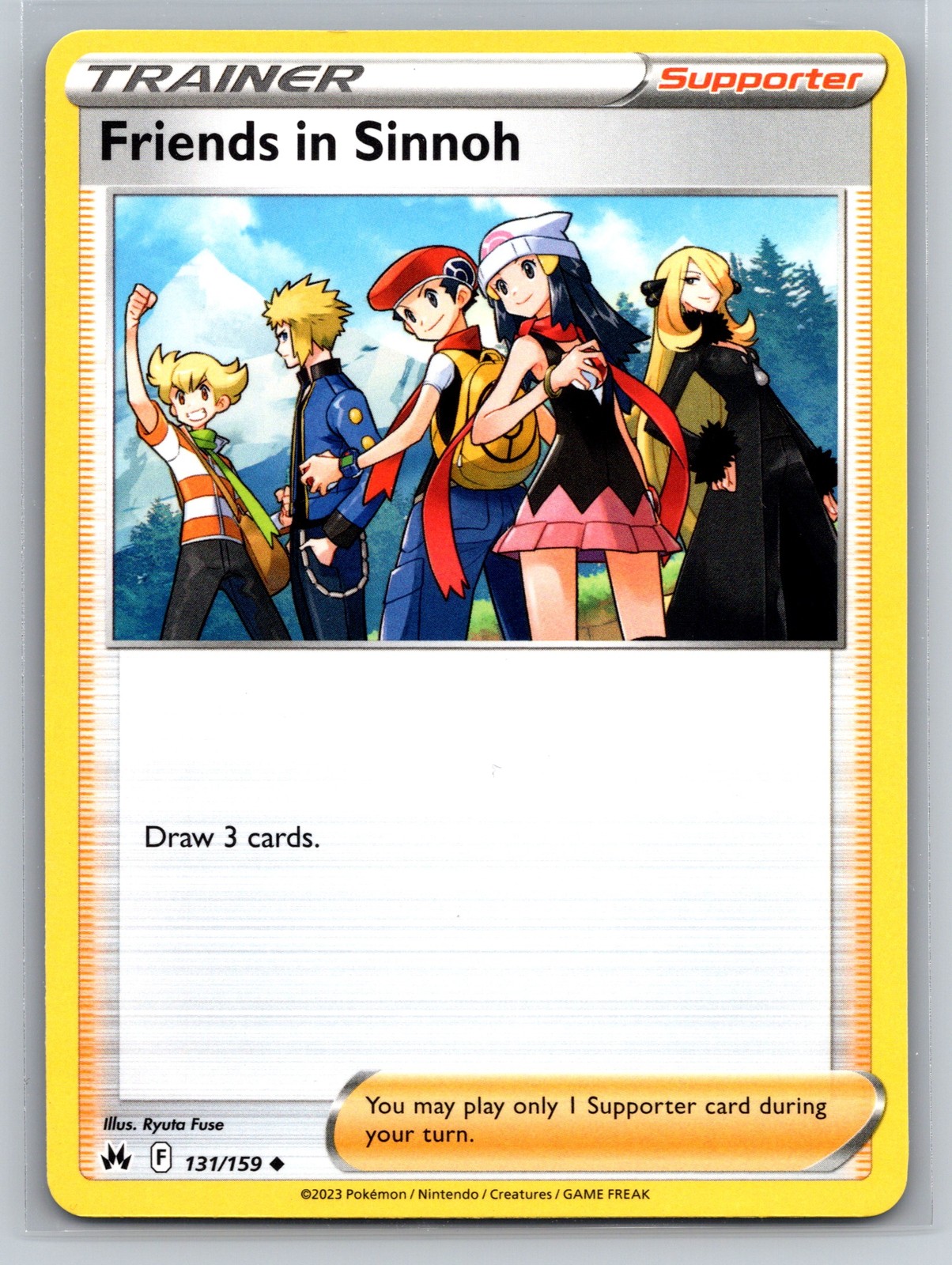 Pokemon Card Friends in Sinnoh 131/159 Crown Zenith Trainer Supporter TCG