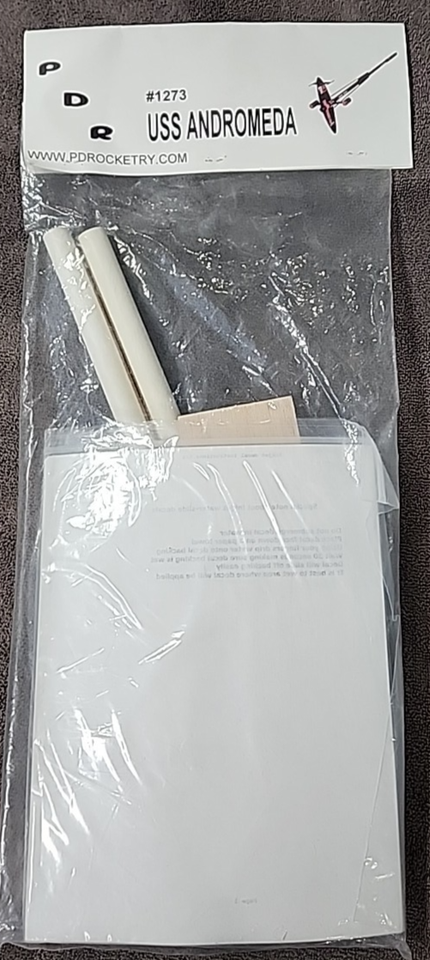 OOP. PD Rocketry Model Rocket Kit Vintage USS Andromeda Free Shipping ...