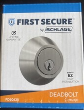 First Secure By Schlage Deadbolt PD60630 Silver