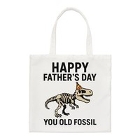 Happy Father's Tag You Old Fossil Regular Tragetasche VäTer Dad Geschenk Lustig
