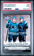 2024-25 Upper Deck #499 Macklin Celebrini / Will Smith PSA 9