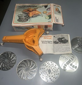 Vintage Moulinex 445 Mouli-Julienne Mealtime Magic Rotary Slicer