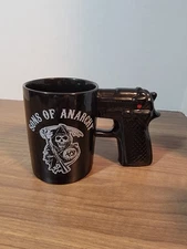 Sons of Anarchy Grim Reaper Coffee Mug Pistol Gun Grip Handle made by Just Funky
