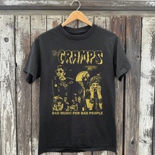 The Cramps Bad Music For Bad People Unisex Black Cotton T-Shirt