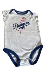 LA Dodgers Baby Girls Bodysuit 3-6 Months Blue Licensed MLB Baseball Merchandise