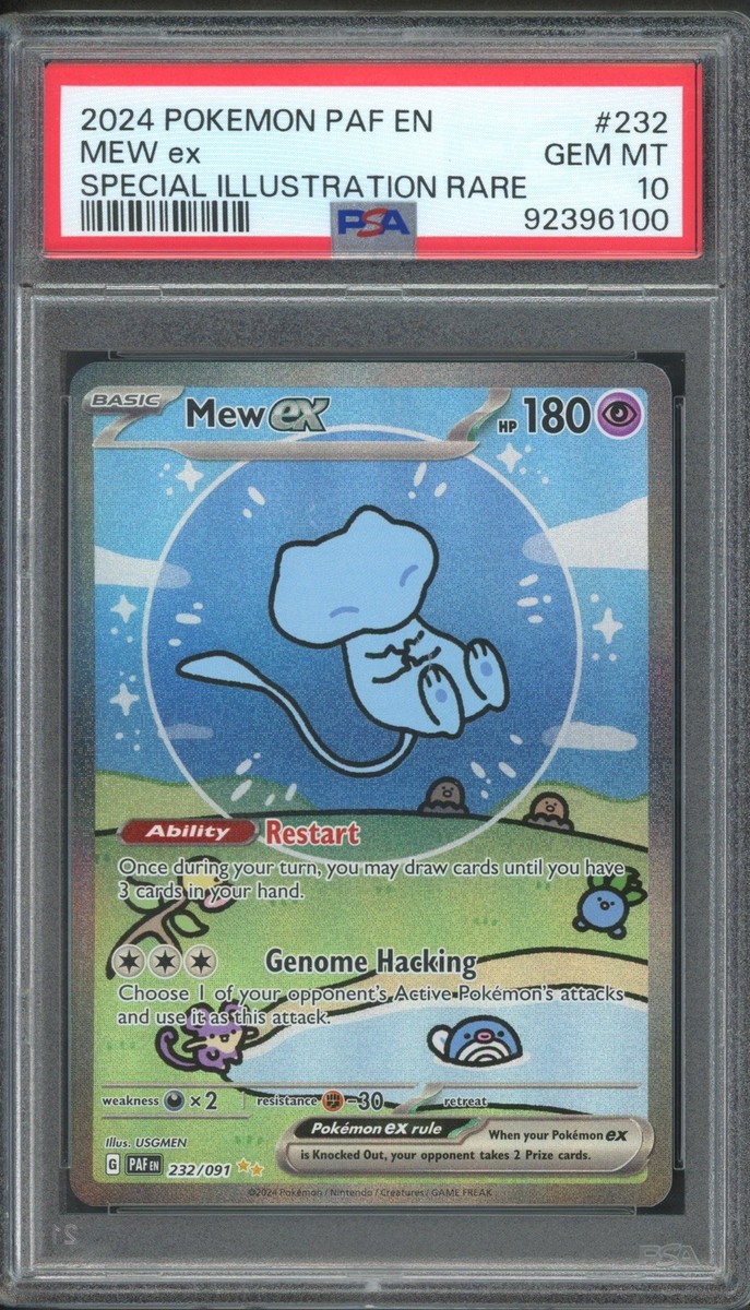 2024 ポケモンカード Mew ex #232 Gem Mint 10 Pokémon Mew EX Bubble Mew PSA 10 Gem Mint 232/091 Sir SV Paldean