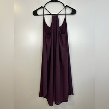 NWT LOFT Purple Spaghetti Strap Shift Mini Dress W/ Belt Loops Size Small