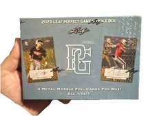 2023 LEAF PERFECT GAME BASEBALL MARBLE Hobby BOX 4 1/1 Metal Autographs, sealed 
