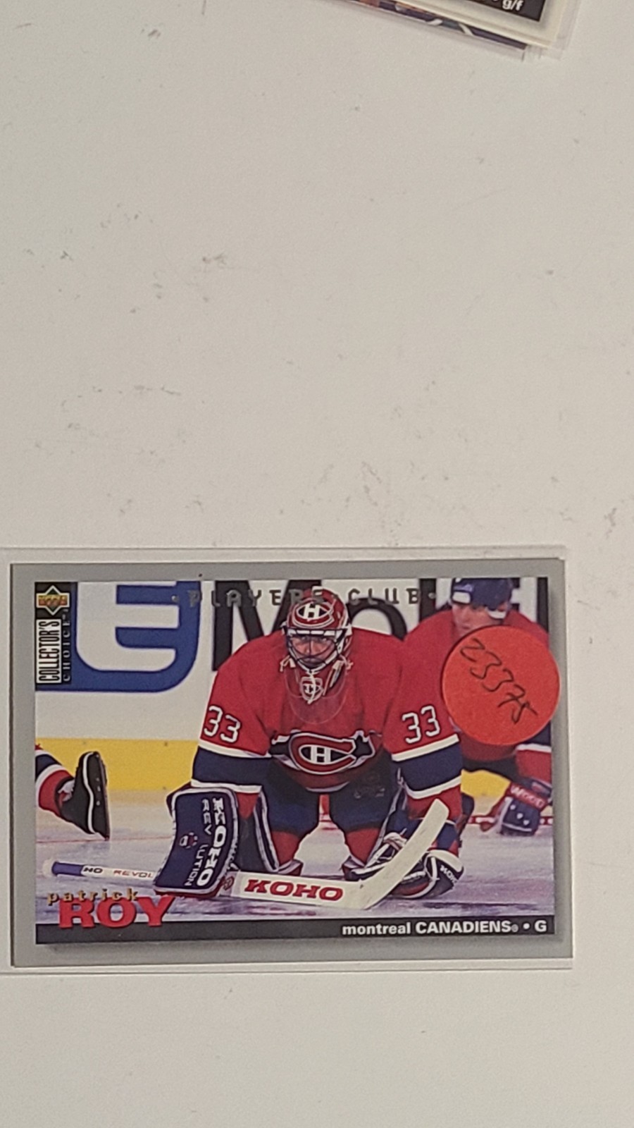 Patrick Roy - Canadiens - 1995-96 Upper Deck Collector’s Choice Players Club #95