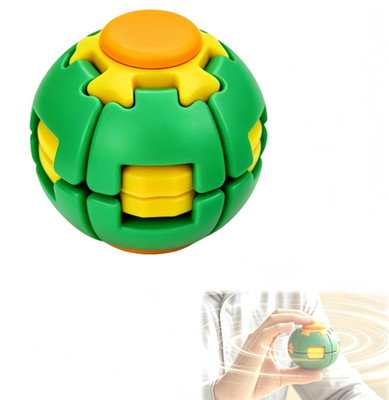 3D Press-to-Rotate Fidget Spinner,Integral Molded Smooth High-Speed Bearing Toy