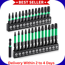 27pcs Impact Torx Bit Set Tt7-tt40 S2 Steel Security With Tamper Proof Magn