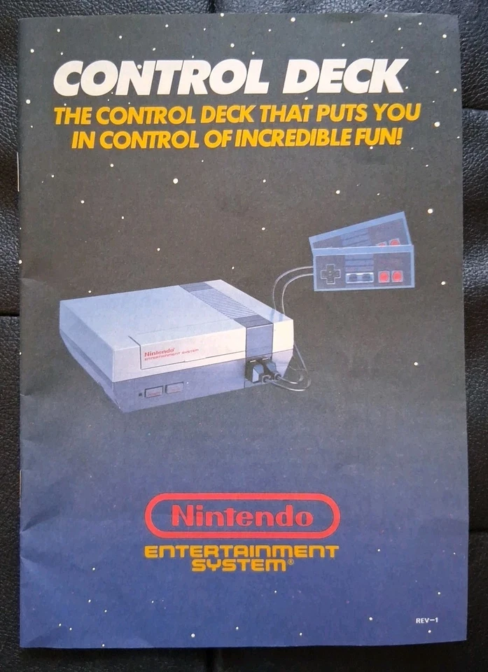 Cubierta de control Nintendo NES vintage registro manual y garantía - 1987/1988 Foto 2 de 4