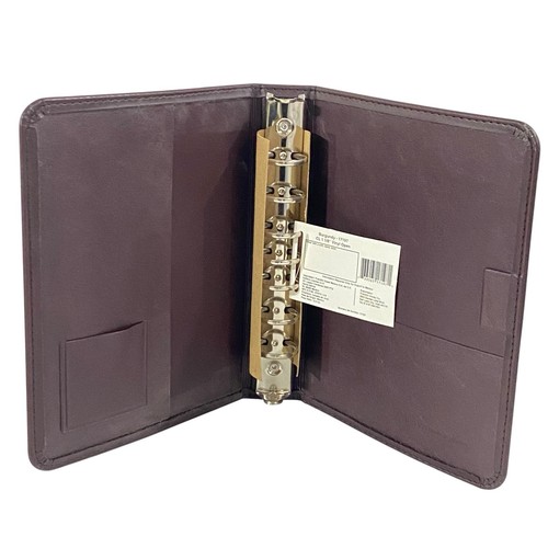 NEW Franklin Covey 1 1/8” Planner 9x7 Binder Burgundy Faux Leather 7-Ring