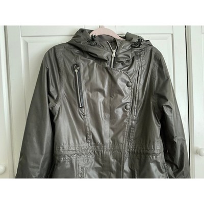 Holden Olive Green Outdoor Jacket Anorak With Hood Size Small Full Zip W/Pockets