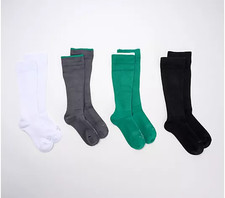Tommie Copper 4 Pack Cozy Fit Compression WOTC Socks - Green Large