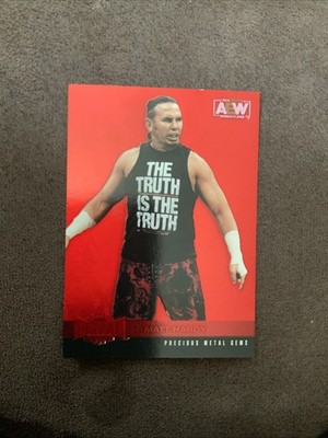 MATT HARDY 2022 AEW Upper Deck Skybox Metal Universe PMG 34/100 #53 Precious Gem