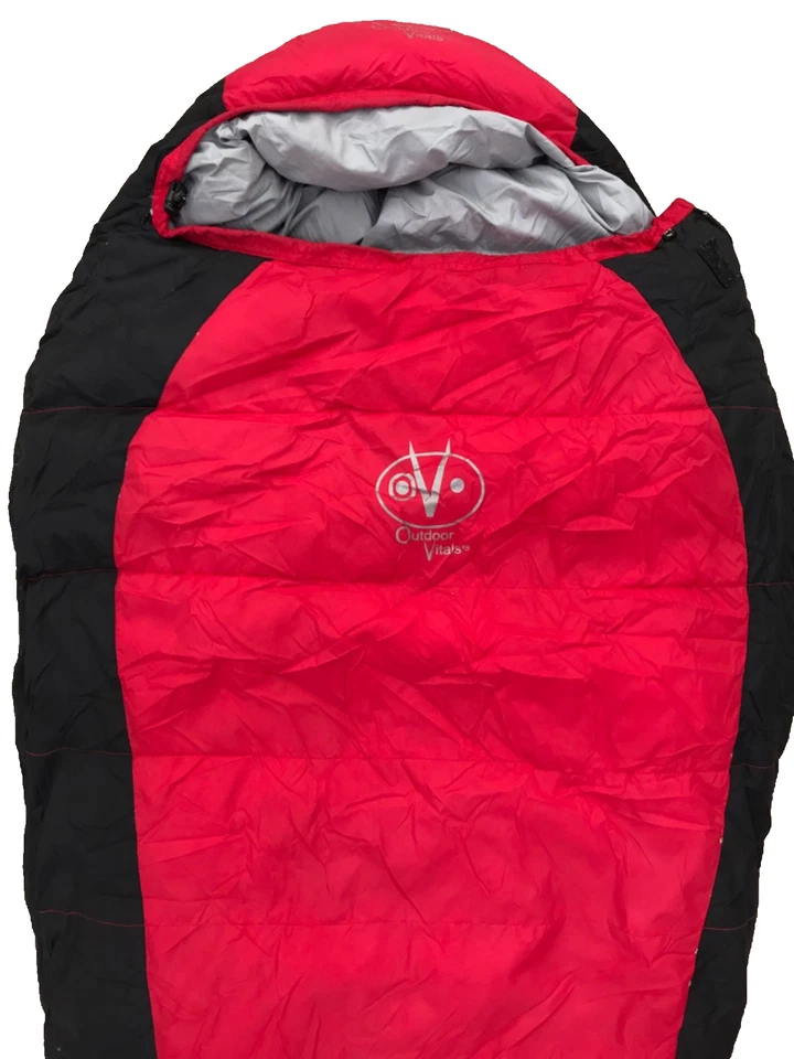 Saco de dormir exterior Vitals Down Mummy cero 15 grados F 74x31 bonito acogedor para dormir Foto 2 de 4