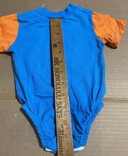 Vtg 1993 TWEETY Looney Tunes Gerber 0-6 Mo Baby Onesie One Piece Bodysuit Blue - Picture 9 of 10