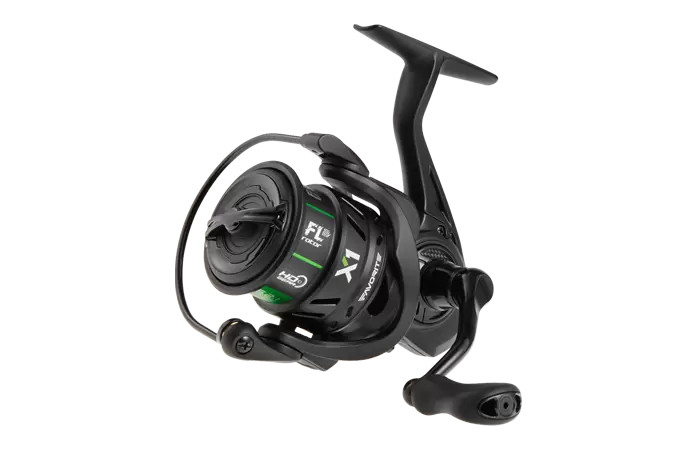 Favorite X1 Spinning Reel V2 avec frein micrométrique carbone étanche en aluminium noir