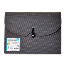 Letter Size Expanding File Folder with 13 Pockets, Textured Gray Office