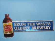 Vintage Blitz Weinhard Beer Foil Cardboard Si...