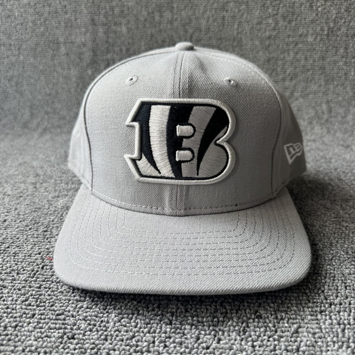 New Era Cincinnati Bengals Snapback Hat Gray Curved Brim NFL Cap