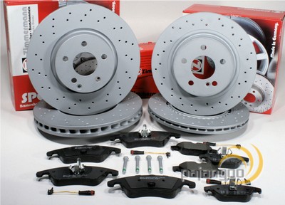 Zimmermann Bremsen Ø 376 mm + Ø 345 mm vorne hinten für Mercedes GL-Klasse X166