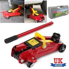 2 Ton Tonne Hydraulic Trolley Floor Jack With Plastic Storage Carry Case Car Van